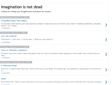 Tablet Screenshot of imaginationisnotdead.blogspot.com