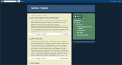 Desktop Screenshot of games4geeks.blogspot.com