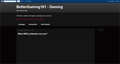 Desktop Screenshot of bettergaming103.blogspot.com