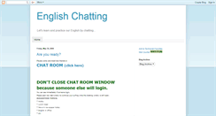 Desktop Screenshot of englishchatting.blogspot.com