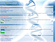 Tablet Screenshot of duniabioteknologi.blogspot.com