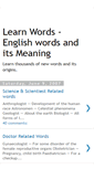 Mobile Screenshot of learn-words.blogspot.com