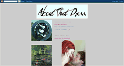 Desktop Screenshot of aboutthatdress.blogspot.com