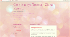 Desktop Screenshot of ceritanyateecha-chirukeiru.blogspot.com