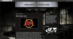 Desktop Screenshot of peekfromthepit.blogspot.com