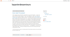 Desktop Screenshot of lepanierdessenteurs.blogspot.com