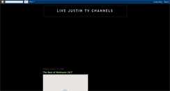 Desktop Screenshot of justintvchannels.blogspot.com