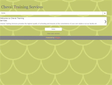 Tablet Screenshot of chevaltraining.blogspot.com