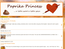 Tablet Screenshot of paprikaprincess.blogspot.com