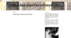 Desktop Screenshot of lealasinstrucciones.blogspot.com