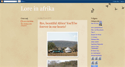 Desktop Screenshot of loreinafrika.blogspot.com