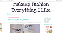 Desktop Screenshot of makeupfashionandeverythingilike.blogspot.com