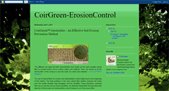 Desktop Screenshot of coirgreen-erosioncontrol.blogspot.com