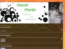 Tablet Screenshot of mandymango.blogspot.com