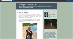 Desktop Screenshot of fearingthesedentarylife.blogspot.com