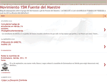 Tablet Screenshot of movimiento15mlafuente.blogspot.com