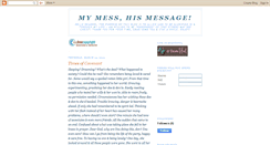 Desktop Screenshot of mymesshismessage.blogspot.com