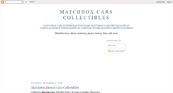 Desktop Screenshot of matchboxcollectibles.blogspot.com