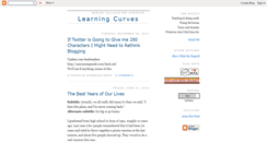 Desktop Screenshot of learningcurves.blogspot.com