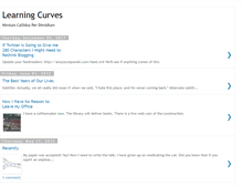 Tablet Screenshot of learningcurves.blogspot.com