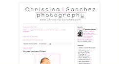 Desktop Screenshot of christinasanchezphotog.blogspot.com