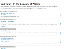 Tablet Screenshot of geritaran-inthecompanyofwriters.blogspot.com