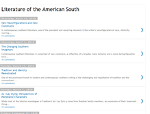 Tablet Screenshot of literatureoftheamericansouth.blogspot.com