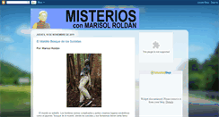 Desktop Screenshot of misteriosconmarisolroldan.blogspot.com