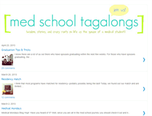 Tablet Screenshot of medschooltagalongs.blogspot.com