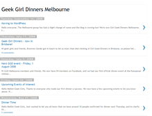 Tablet Screenshot of geekgirldinnersmelbourne.blogspot.com