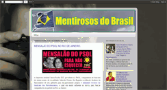 Desktop Screenshot of mentirososdobrasil.blogspot.com
