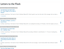 Tablet Screenshot of letterstotheflock.blogspot.com