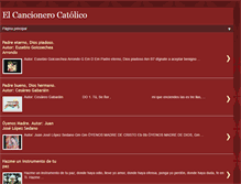 Tablet Screenshot of elcancionerocatolico.blogspot.com