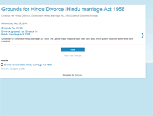 Tablet Screenshot of groundsfordivorceinindia.blogspot.com