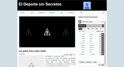 Desktop Screenshot of deportesinsecretos.blogspot.com