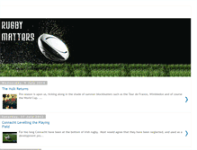 Tablet Screenshot of mattersofrugby.blogspot.com