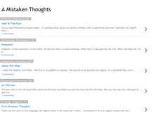 Tablet Screenshot of amistakenthoughts.blogspot.com