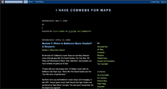 Desktop Screenshot of cobwebsformaps.blogspot.com