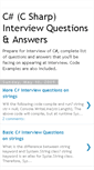 Mobile Screenshot of c-sharp-interviewquestions.blogspot.com