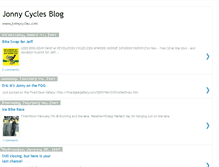 Tablet Screenshot of jonnycycles.blogspot.com