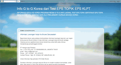 Desktop Screenshot of info-gtog-korea.blogspot.com