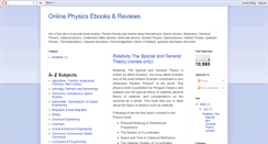 Desktop Screenshot of ebooksphysics.blogspot.com