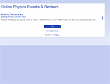 Tablet Screenshot of ebooksphysics.blogspot.com