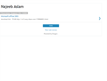 Tablet Screenshot of najeeb-aslam.blogspot.com