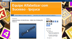 Desktop Screenshot of equipealfabetizarcomsucesso.blogspot.com