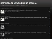 Tablet Screenshot of destrozaelmundoenunasemana.blogspot.com