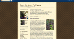 Desktop Screenshot of leavemealoneimdigging.blogspot.com