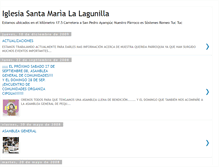 Tablet Screenshot of iglesiasantamarialalagunilla.blogspot.com