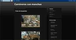 Desktop Screenshot of carnivorosconmanchas.blogspot.com