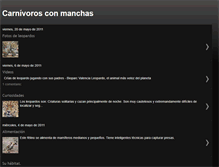 Tablet Screenshot of carnivorosconmanchas.blogspot.com